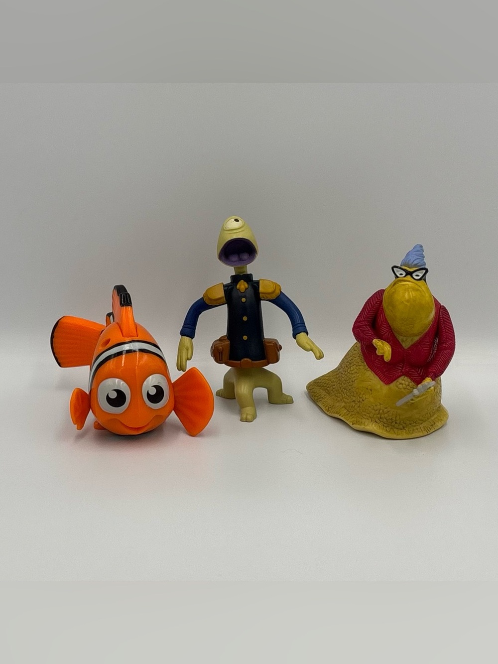 Y2K Vintage Disney Toy Lot Lilo & Stitch Pleakley Monsters Inc Roz Finding Nemo